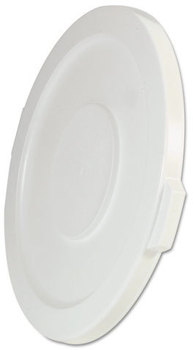 Rubbermaid® Commercial Round Brute® Lid for 32-Gallon Round Brute Containers. White.