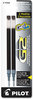 A Picture of product PIL-77240 Pilot® Refill for Pilot® Gel Pens,  Dr. Grip Gel/Ltd, ExecuGel G6, Q7, Fine Tip, Black, 2/Pack