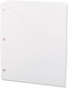 A Picture of product UNV-61687 Universal® Slash-Cut Pockets for Three-Ring Binders Jacket, Letter, 11 Pt., 9.75 x 11.75, White, 10/Pack