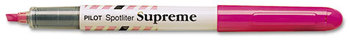 Pilot® Spotliter Supreme Highlighter,  Pocket Clip, Fluorescent Pink, Dozen