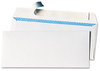 A Picture of product UNV-36004 Universal® Peel Seal Strip Business Envelope Security Tint #10, Square Flap, Self-Adhesive Closure, 4.13 x 9.5, White, 100/Box