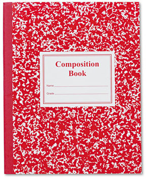Roaring Spring® Grade School Ruled Composition Book, 9-3/4 x 7-3/4, Red Cover, 50 Pages