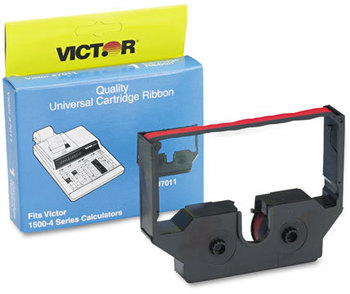 Victor® 7011 Calculator Ribbon,  Black/Red