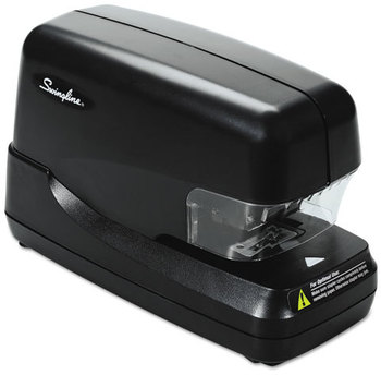 Swingline® High-Capacity Flat Clinch Electric Stapler with Jam Release Mechanism,  70-Sheet Cap, Black