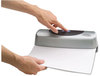 A Picture of product SWI-74515 Swingline® Electric/Battery Portable Desktop Punch,  Silver/Black