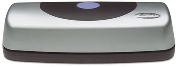 Swingline® Electric/Battery Portable Desktop Punch,  Silver/Black