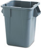 A Picture of product RCP-353600GY Rubbermaid® Commercial Square Brute® Container. 40 gal. 23.25 X 27.00 X 28.75 in. Gray.