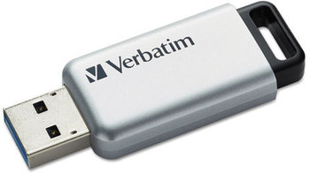 Verbatim® Store 'n' Go® Secure Pro USB Flash Drive,  64GB, Silver