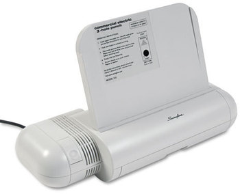 Swingline® Commercial Electric Punch,  9/32" Holes, Silver - Platinum