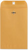 A Picture of product UNV-35261 Universal® Kraft Clasp Envelope #63, Square Flap, Clasp/Gummed Closure, 6.5 x 9.5, Brown 100/Box