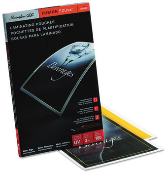 Swingline™ GBC® EZUse™ Premium Laminating Pouches,  3 mil, 11 1/2 x 17 1/2, 100/Box