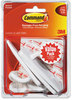 A Picture of product MMM-17003VP3 Command™ General Purpose Hooks Multi-Pack, Large, Plastic, White, 5 lb Capacity, 3 and 6 Strips/Pack