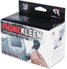 A Picture of product REA-RR1203 Read Right® PhoneKleen™ Premoistened Antibacterial Wipes,  Cloth, 5 x 5, 18/Box