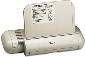 Swingline® Commercial Electric Punch,  Fixed 1/4" Holes, Silver - Platinum