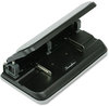 A Picture of product SWI-74300 Swingline® Easy Touch® Heavy-Duty Punch with Centamatic® Centering,  9/32" Holes, Black/Gray