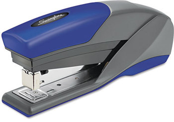 Swingline® Light Touch® Reduced Effort Full Strip Stapler,  20-Sheet Capacity, Blue