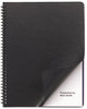 A Picture of product SWI-2001712 Swingline™ GBC® Leather-Look Presentation Covers for Binding Systems,  11-1/4 x 8-3/4, Black, 50 Sets/Pack