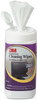 A Picture of product MMM-CL610 3M Electronic Equipment Cleaning Wipes,  5 1/2 x 6 3/4, White, 80/Canister