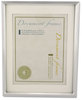 A Picture of product UNV-76854 Universal® Plastic Document Frame with Mat, 11 x 14 and 8.5 Inserts, Metallic Silver