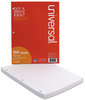 A Picture of product UNV-20911 Universal® Filler Paper 3-Hole, 8.5 x 11, Medium/College Rule, 100/Pack