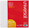 A Picture of product UNV-20911 Universal® Filler Paper 3-Hole, 8.5 x 11, Medium/College Rule, 100/Pack