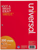 A Picture of product UNV-20911 Universal® Filler Paper 3-Hole, 8.5 x 11, Medium/College Rule, 100/Pack