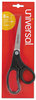 A Picture of product UNV-92010 Universal® Stainless Steel Office Scissors 8.5" Long, 3.75" Cut Length, Black Offset Handle