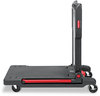 A Picture of product RCP-430000BK Rubbermaid® Commercial Convertible Utility Cart,  Two-Shelf, 23-5/8w x 45-1/4d x 34-3/8h, Black