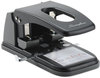 A Picture of product SWI-74190 Swingline® Extra Heavy-Duty Two-Hole Punch,  9/32" Holes, Black/Gray