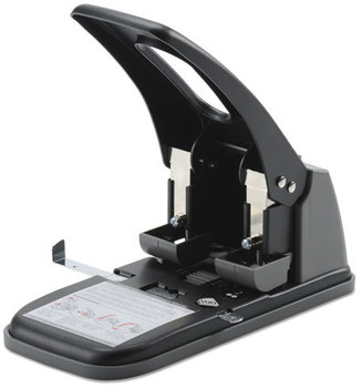 Swingline® Extra Heavy-Duty Two-Hole Punch,  9/32" Holes, Black/Gray