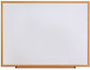 A Picture of product UNV-43625 Universal® Deluxe Melamine Dry Erase Board 60 x 36, White Surface, Silver Anodized Aluminum Frame