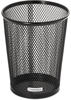 Rolodex™ Mesh Jumbo Pencil Cup,  4 3/8 dia. x 5 2/5, Black
