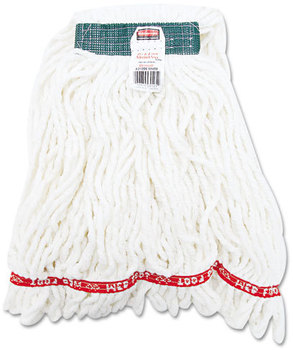 Rubbermaid® Commercial Web Foot® Blend Shrinkless® Wet Mop Head. Medium. White. 6/Case.
