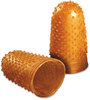 A Picture of product SWI-54033 Swingline® Rubber Finger Tips,  13 (Large), Amber, Dozen