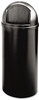 A Picture of product RCP-816088BK Rubbermaid® Commercial Marshal® Classic Container,  Round, Polyethylene, 15gal, Black