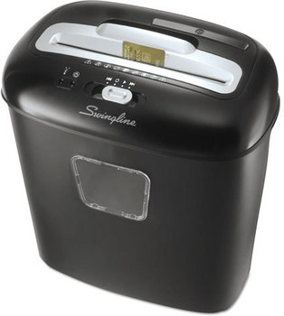 Swingline® EX10-05 Light-Duty Super Cross-Cut Shredder,  10 Sheets, 1 User