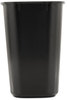 A Picture of product RCP-295500BK Rubbermaid® Commercial Deskside Plastic Wastebasket,  Rectangular, 3 1/2 gal, Black