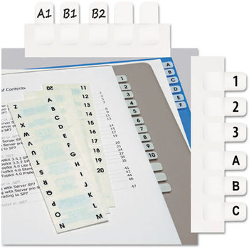 Redi-Tag® Legal Index Tabs,  1 inch, White, 104/Pack