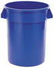 A Picture of product RCP-263273BE Rubbermaid® Commercial Round Brute® Recycling Container. 32 gal. Blue.