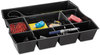 A Picture of product RUB-21864 Rubbermaid® Regeneration® Deep Drawer Organizer,  Plastic, 14 7/8 x 11 7/8 x 2 1/2, Black