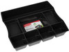 A Picture of product RUB-21864 Rubbermaid® Regeneration® Deep Drawer Organizer,  Plastic, 14 7/8 x 11 7/8 x 2 1/2, Black