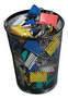 A Picture of product UNV-20013 Universal® Deluxe Mesh Jumbo Pencil Cup Steel 4.38" Diameter x 5.38"h, Black