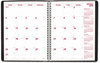 A Picture of product RED-CB1262BLK Brownline® Essential Collection 14-Month Ruled Monthly Planner 11 x 8.5, Black Cover, 14-Month: Dec 2025 to Jan 2027