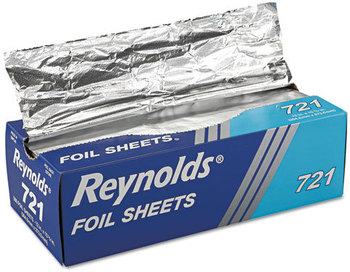 Reynolds Wrap® Interfolded Aluminum Foil Sheets, 12 x 10 3/4, Silver, 500/Box, 6 Boxes/Carton