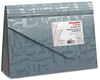 A Picture of product PFX-01158 Pendaflex® Expanding Poly Files 3.5" Expansion, 7 Sections, Hook/Loop Closure, 1/6-Cut Tabs, Letter Size, Blue