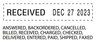 A Picture of product USS-E4817 Trodat® Economy 12-Message Date Stamp,  Dater, Self-Inking, 2 x 3/8, Black