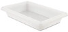 A Picture of product RCP-3507WHI Rubbermaid® Commercial Food/Tote Boxes,  2gal, 18w x 12d x 3 1/2h, White