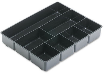 Rubbermaid® Extra-Deep Plastic Desk Drawer Director™ Tray,  Plastic, Black
