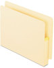 A Picture of product PFX-12812 Pendaflex® Manila Drop Front Shelf File Pockets with Rip-Proof-Tape Gusset Top, 3.5" Expansion, Letter Size, 25/Box