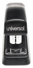 A Picture of product UNV-43119 Universal® Half-Strip Stapler 20-Sheet Capacity, Black